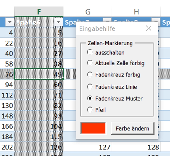 Anzeigehilfe "Fadenkreuz Variante C"
